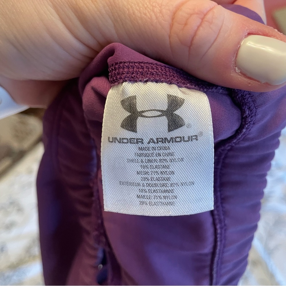 Under Armour Purple Sports Bra - size L - Picture 6 of 6